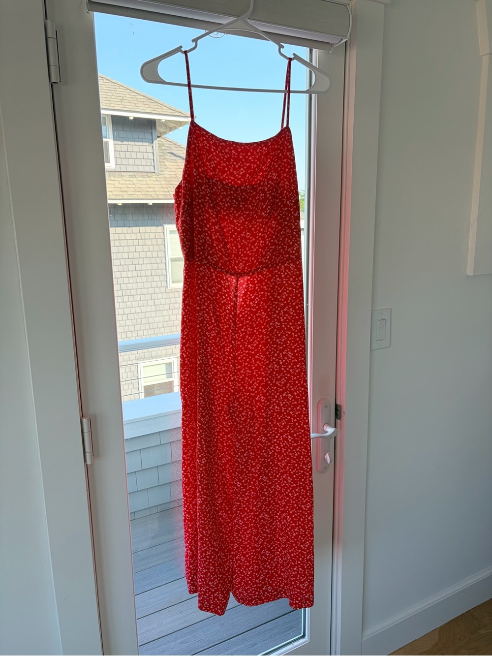 wild fable Red Floral Wide-Leg Jumpsuit